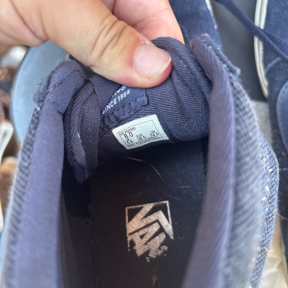 Vans Women’s  Dark Blue High-Top Sneakers - Picture 5 of 5